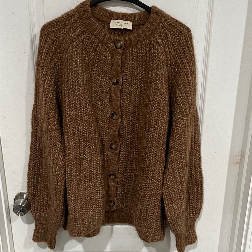 DO NOT BUY, ALREADY PURCHASED
Sezane Emile cardigan in color mottled camel